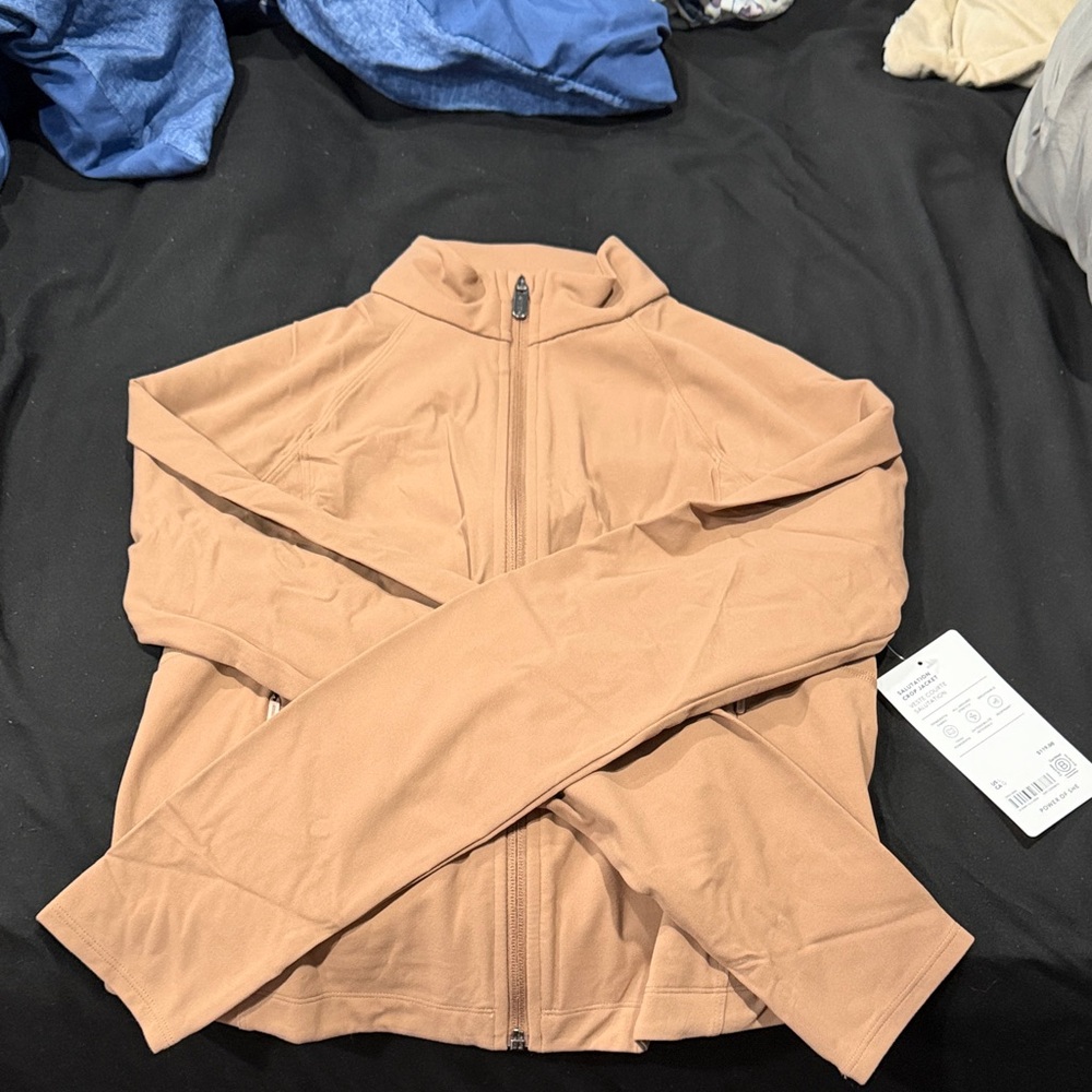 Tan Athleta Cropped Jacket